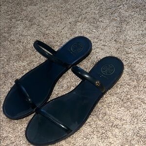 Tory Burch Black Slide Sandals